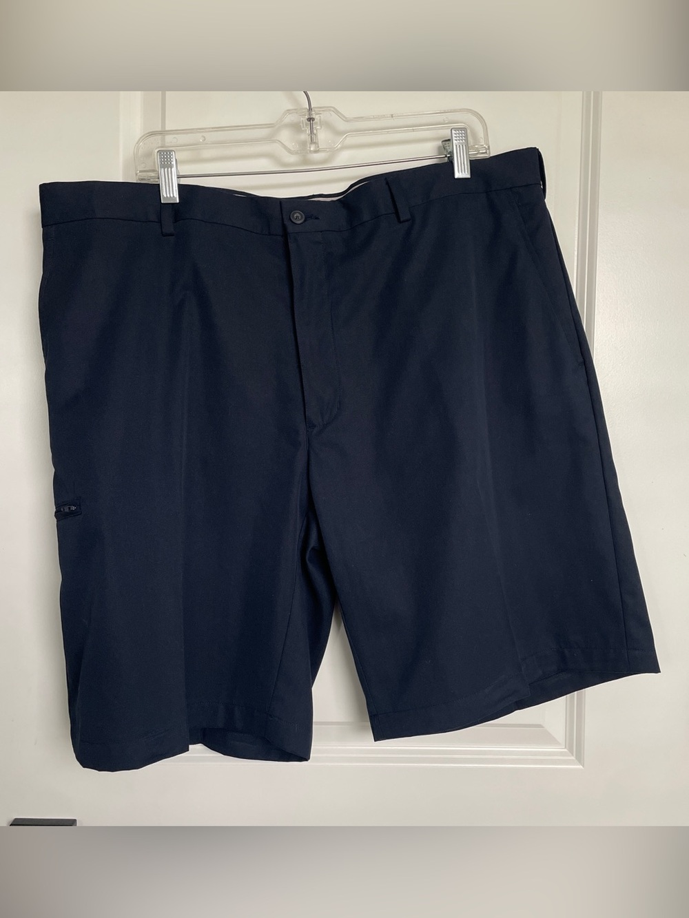 PGA Champions Tour Classic Navy Flat-Front Performance Shorts Sz 40